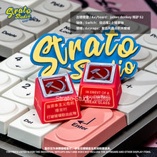 Load image into Gallery viewer, Red Aesthetics Soviet Retro Style Custom Shine-through Keycap for Cherry MX