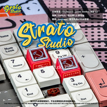 Load image into Gallery viewer, Red Aesthetics Soviet Retro Style Custom Shine-through Keycap for Cherry MX