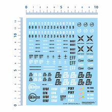 Load image into Gallery viewer, HGUC 1/144 RGM-79 GM/E.F.F. Universal Logo Decal Gundam Model Decal
