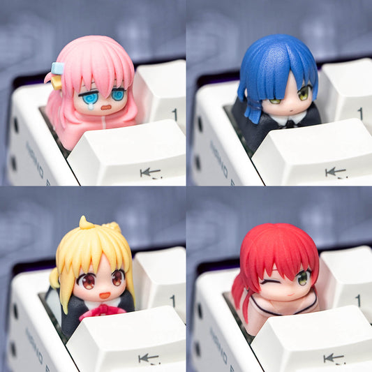 Bocchi the Rock! Inspired Fan-made Artisan Keycap for Cherry MX