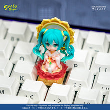 Load image into Gallery viewer, Hatsune Miku "Purifying Diva" Inspired Fan-made Artisan Keycap for Cherry MX