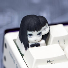 Load image into Gallery viewer, Junji Ito Tomie Kawakami Fan-made Artisan Keycap for Cherry MX