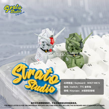 Load image into Gallery viewer, Gundam RX-78GP03S Stamen Doujin Custom Resin Keycap Magnetically Controlled Luminescence for Cherry MX