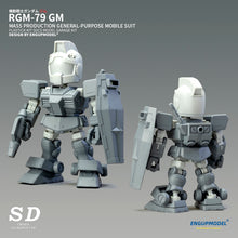 Load image into Gallery viewer, SDCS RGM-79 GM SD Gundam Cross Silhouette 3D Printing Resin Garage Kit