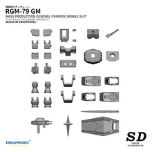 Load image into Gallery viewer, SDCS RGM-79 GM SD Gundam Cross Silhouette 3D Printing Resin Garage Kit