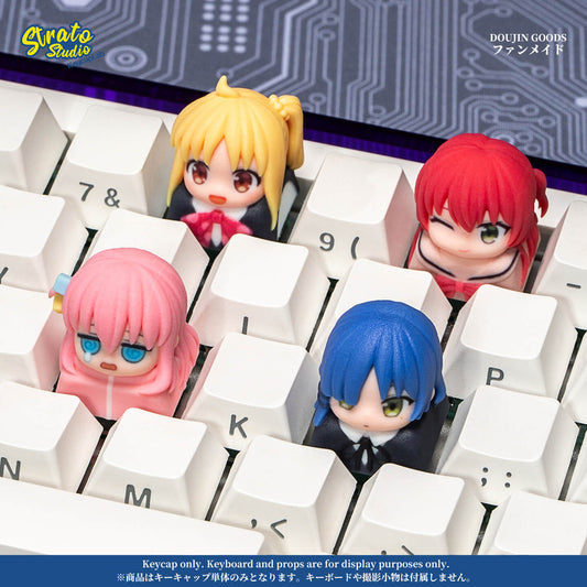 Bocchi the Rock! Inspired Fan-made Artisan Keycap for Cherry MX