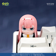 Load image into Gallery viewer, DARLING in the FRANXX Zero Two  Inspired Fan-made Artisan Keycap for Cherry MX
