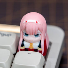 Load image into Gallery viewer, DARLING in the FRANXX Zero Two  Inspired Fan-made Artisan Keycap for Cherry MX
