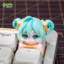 Load image into Gallery viewer, Hatsune Miku Doujin Custom Resin Keycap for Cherry MX
