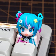 Load image into Gallery viewer, Hatsune Miku Inspired Fan-made Artisan Keycap - Vol. 2 for Cherry MX
