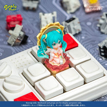 Load image into Gallery viewer, Hatsune Miku "Purifying Diva" Inspired Fan-made Artisan Keycap for Cherry MX
