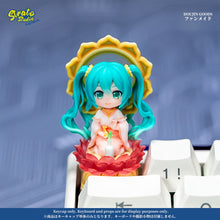 Load image into Gallery viewer, Hatsune Miku "Purifying Diva" Inspired Fan-made Artisan Keycap for Cherry MX
