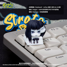Load image into Gallery viewer, Junji Ito Tomie Kawakami Doujin Custom Resin Keycap for Cherry MX
