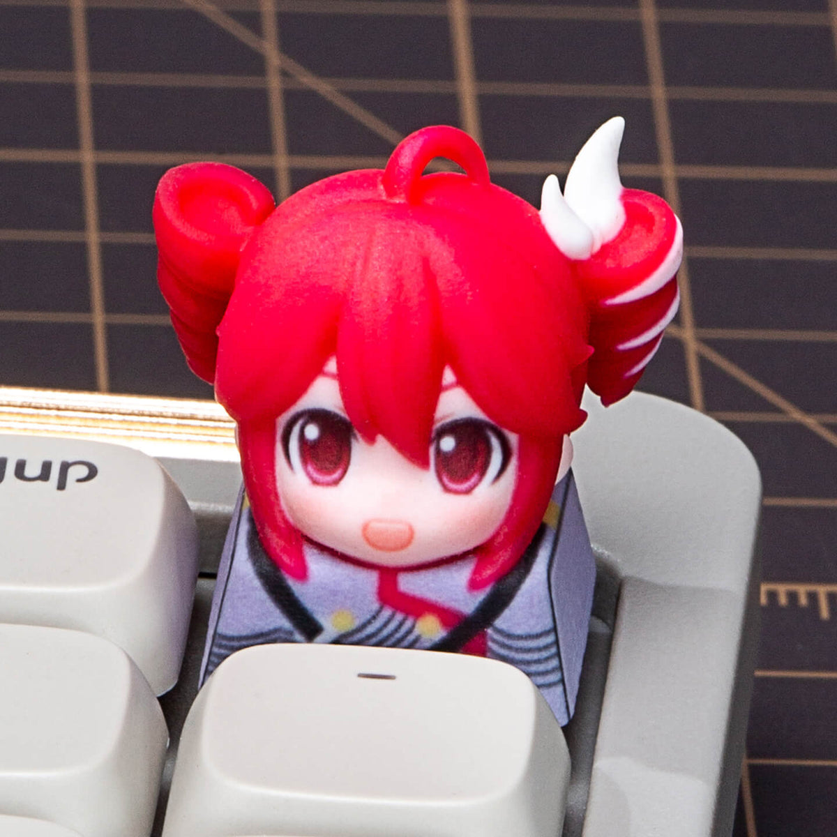 Kasane Teto Inspired Fan-made Artisan Keycap for Cherry MX