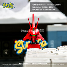 Load image into Gallery viewer, Zeon MSN-04 SAZABI Doujin Custom Resin Keycap Magnetically Controlled Luminescence for Cherry MX
