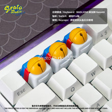 Load image into Gallery viewer, Doraemon&#39;s Bell Doujin Custom Resin Keycap for Cherry MX / MX Low Profile
