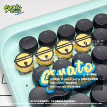 Load image into Gallery viewer, Doraemon&#39;s Bell Doujin Custom Resin Keycap for Lofree DOT Bluetooth Mechanical Keyboard
