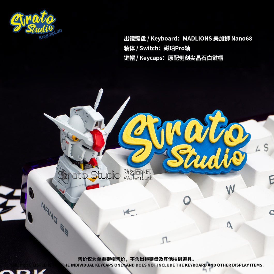 Gundam RX-78GP01 Zephyranthes Doujin Custom Resin Keycap Magnetically Controlled Luminescence for Cherry MX