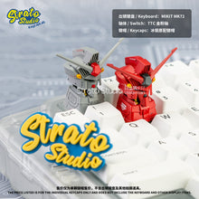 Load image into Gallery viewer, Gundam RX-78GP02A Physalis Doujin Custom Resin Keycap Magnetically Controlled Luminescence for Cherry MX
