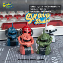 Load image into Gallery viewer, Zeon MS-06 Zaku II  Doujin Custom Resin Keycap Magnetically Controlled Luminescence for Cherry MX
