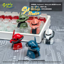 Load image into Gallery viewer, Zeon MS-06 Zaku II  Doujin Custom Resin Keycap Magnetically Controlled Luminescence for Cherry MX
