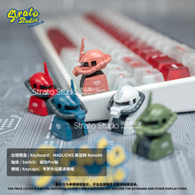 Load image into Gallery viewer, Zeon MS-06 Zaku II  Doujin Custom Resin Keycap Magnetically Controlled Luminescence for Cherry MX
