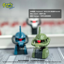 Load image into Gallery viewer, Zeon MS-06 Zaku II  Doujin Custom Resin Keycap Magnetically Controlled Luminescence for Cherry MX
