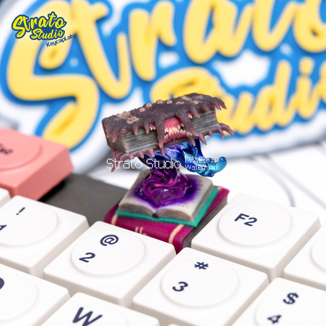 Harry Potter The Monster Book Of Monsters Doujin Custom Shine-through Keycap for Cherry MX