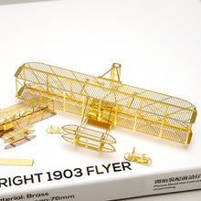 Load image into Gallery viewer, 1/160 Wright Flyer 1903 First Flight Brass Precision Structure Model Kit
