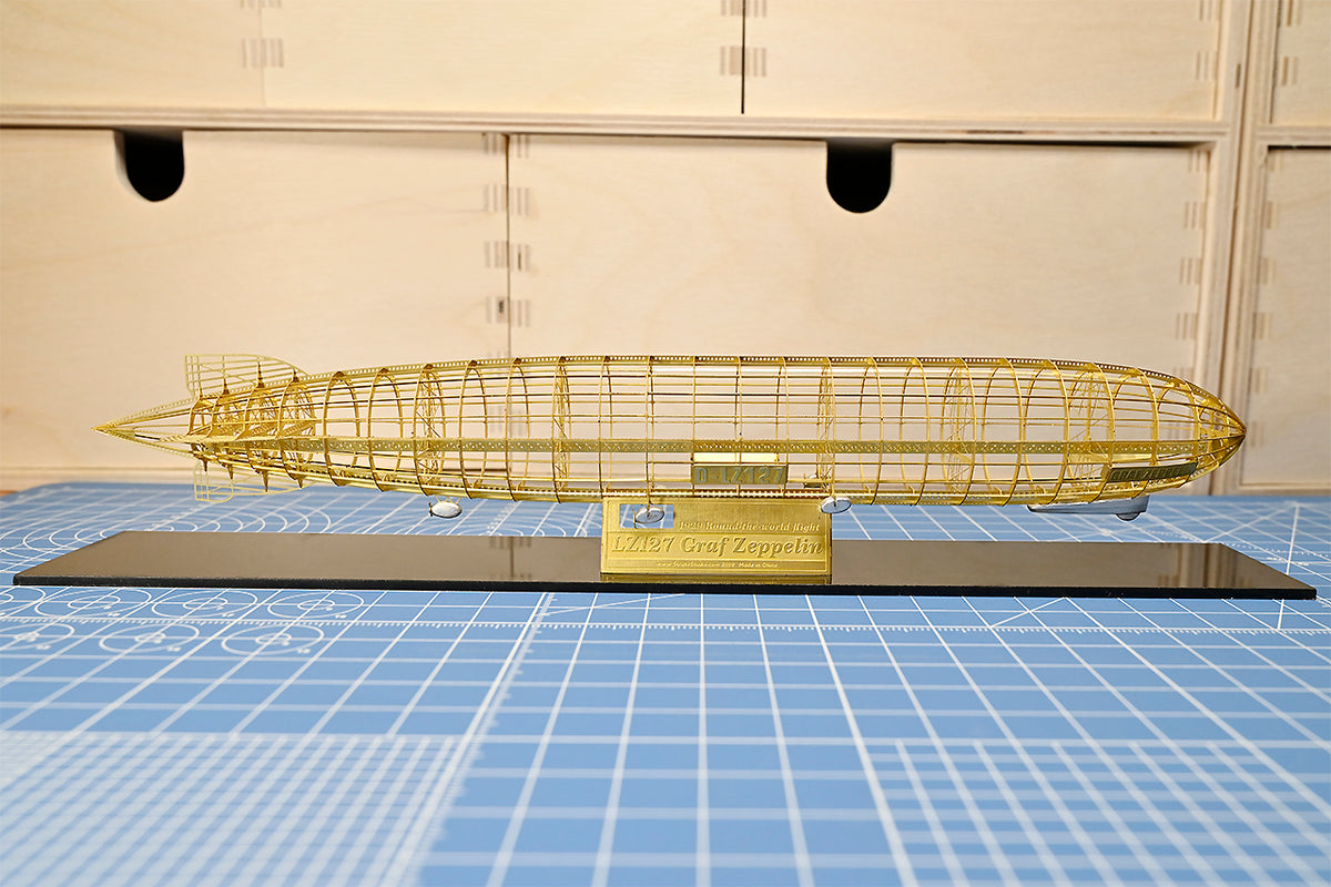 1/1000 German Graf Zeppelin Airship D-LZ127 1929 Brass Precision Structure Model Kit