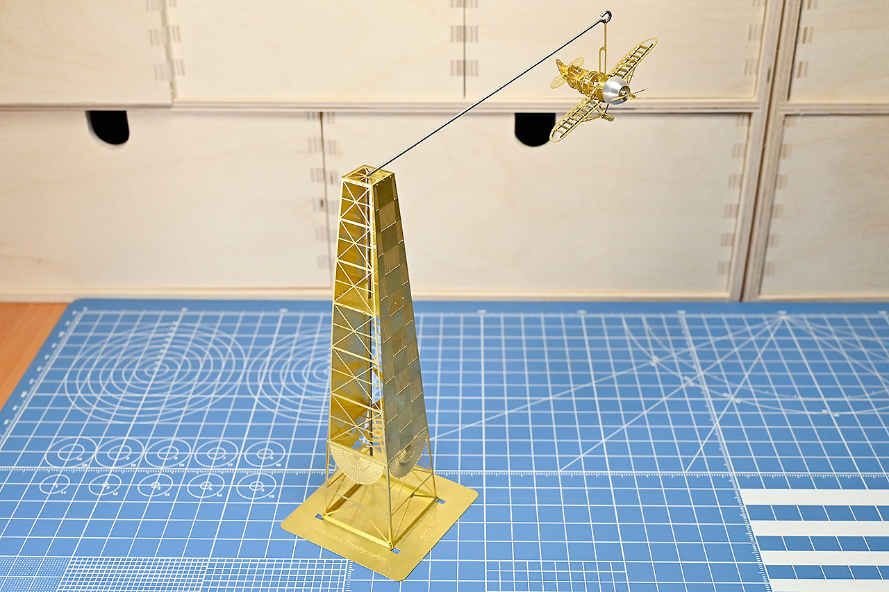 1/160 Gee Bee R2 Racer & Bendix Pylon 1932 Brass Precision Structure M ...