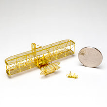 Load image into Gallery viewer, 1/160 Wright Flyer 1903 First Flight Brass Precision Structure Model Kit
