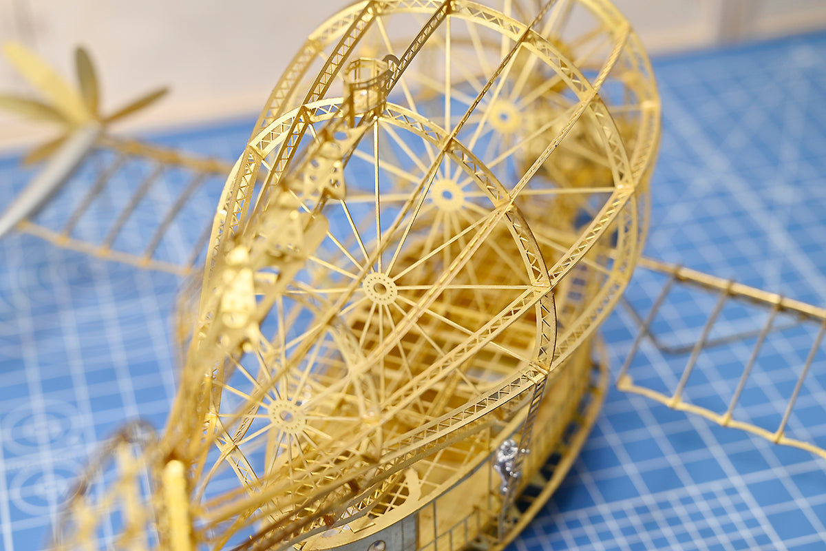 1/144 Laputa Castle in the Sky Tiger Moth Brass Precision Structure Model Kit